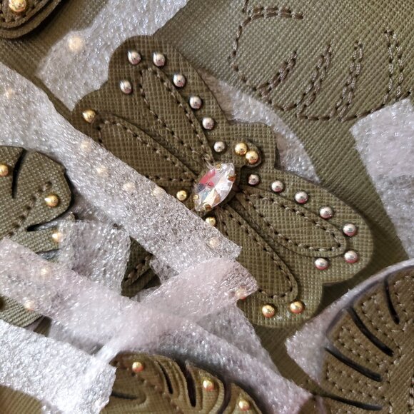 Michael Kors Susannah Embellished EW Medium Leather Tote - Picture 8 of 16